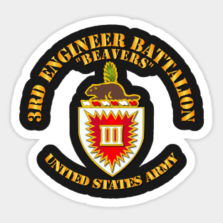 3rd Engineer Bn - Beavers Sticker